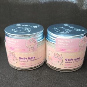 Two the CREME Shop Hello Kitty Soothing gelée mask. Made In Korea 2.36 floz